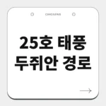 25호 태풍 두쥐안 경로