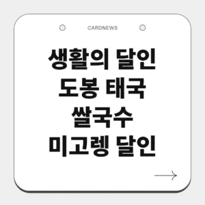 도봉 태국 쌀국수