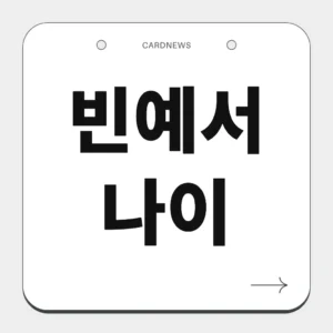 빈예서 나이