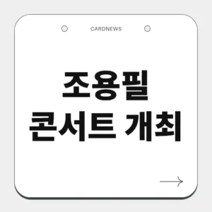 조용필 콘서트 개최