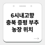 충북 증평 부추