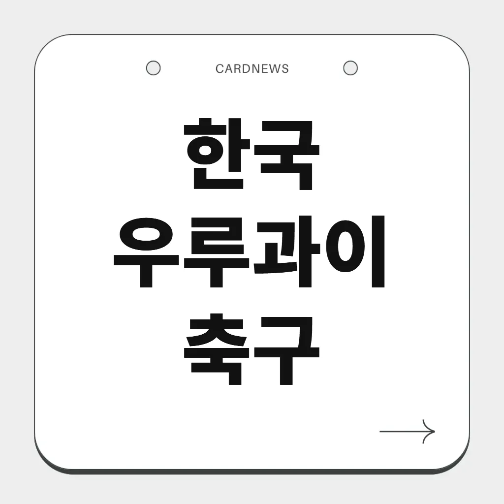 한국 우루과이 축구