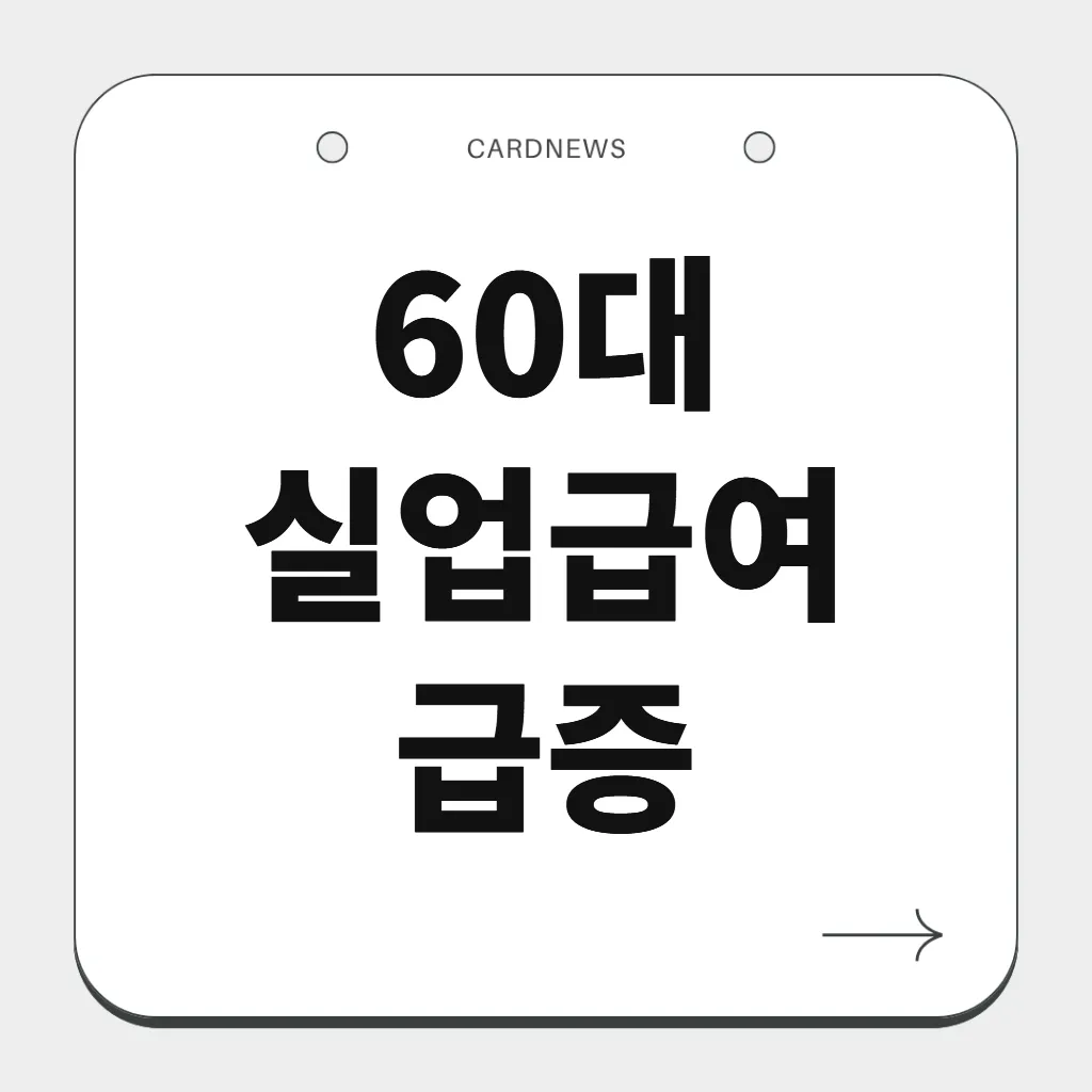 60대 실업급여 급증