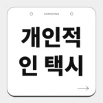 개인적인 택시