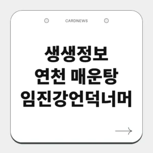 연천 매운탕