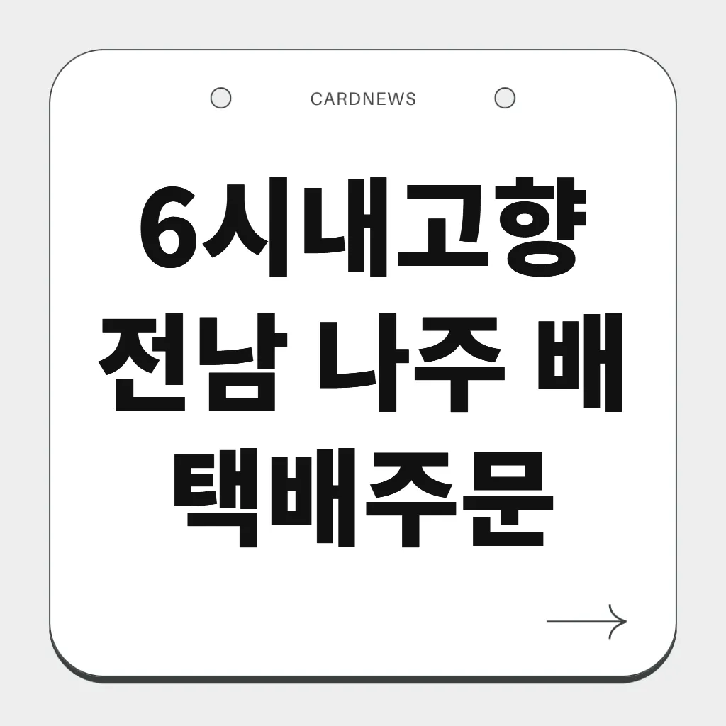 전남 나주 배
