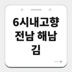 전남 해남 김
