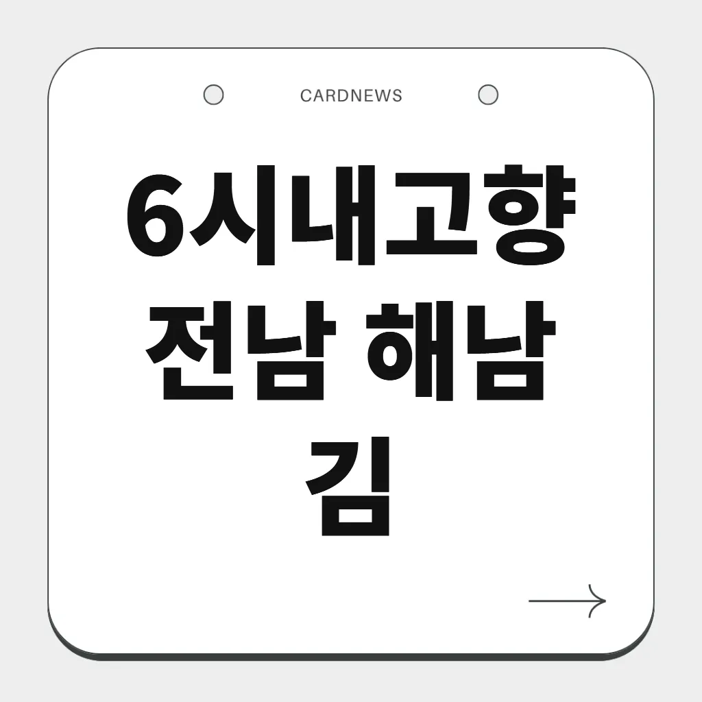 전남 해남 김