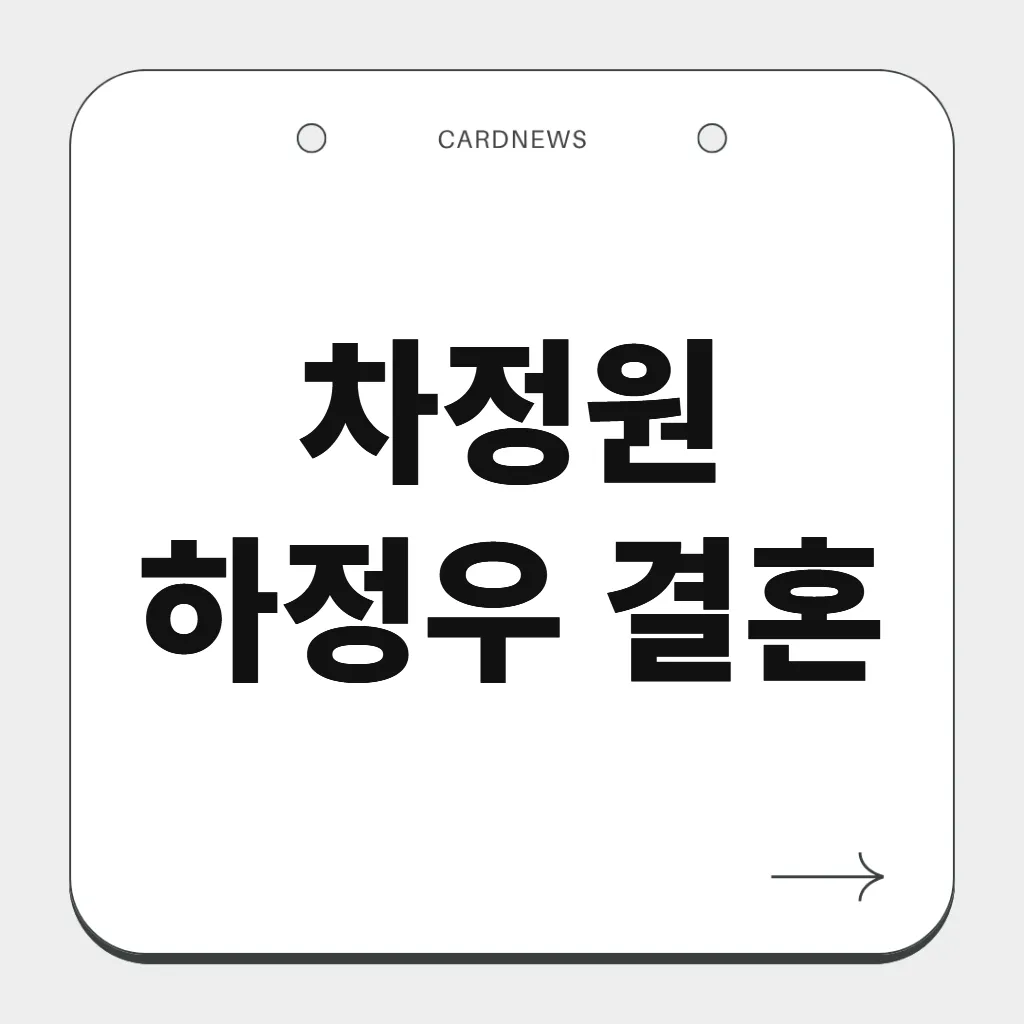 차정원 하정우 결혼