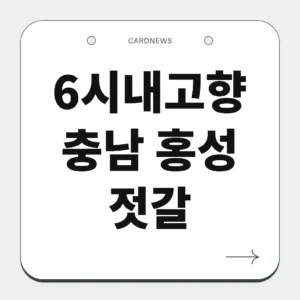 충남 홍성 젓갈
