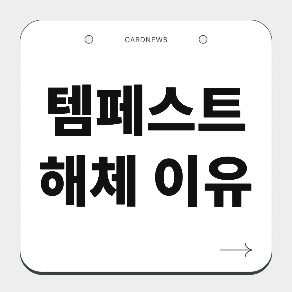 템페이스트 해체